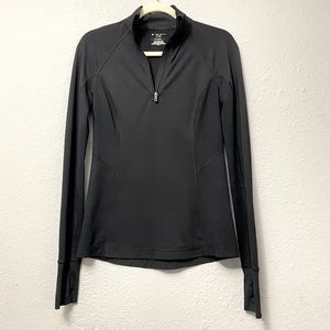Quarter-zip workout shirt